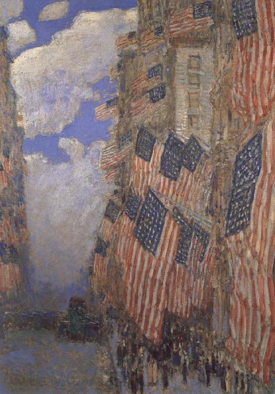 Childe Hassam The Fourth of July